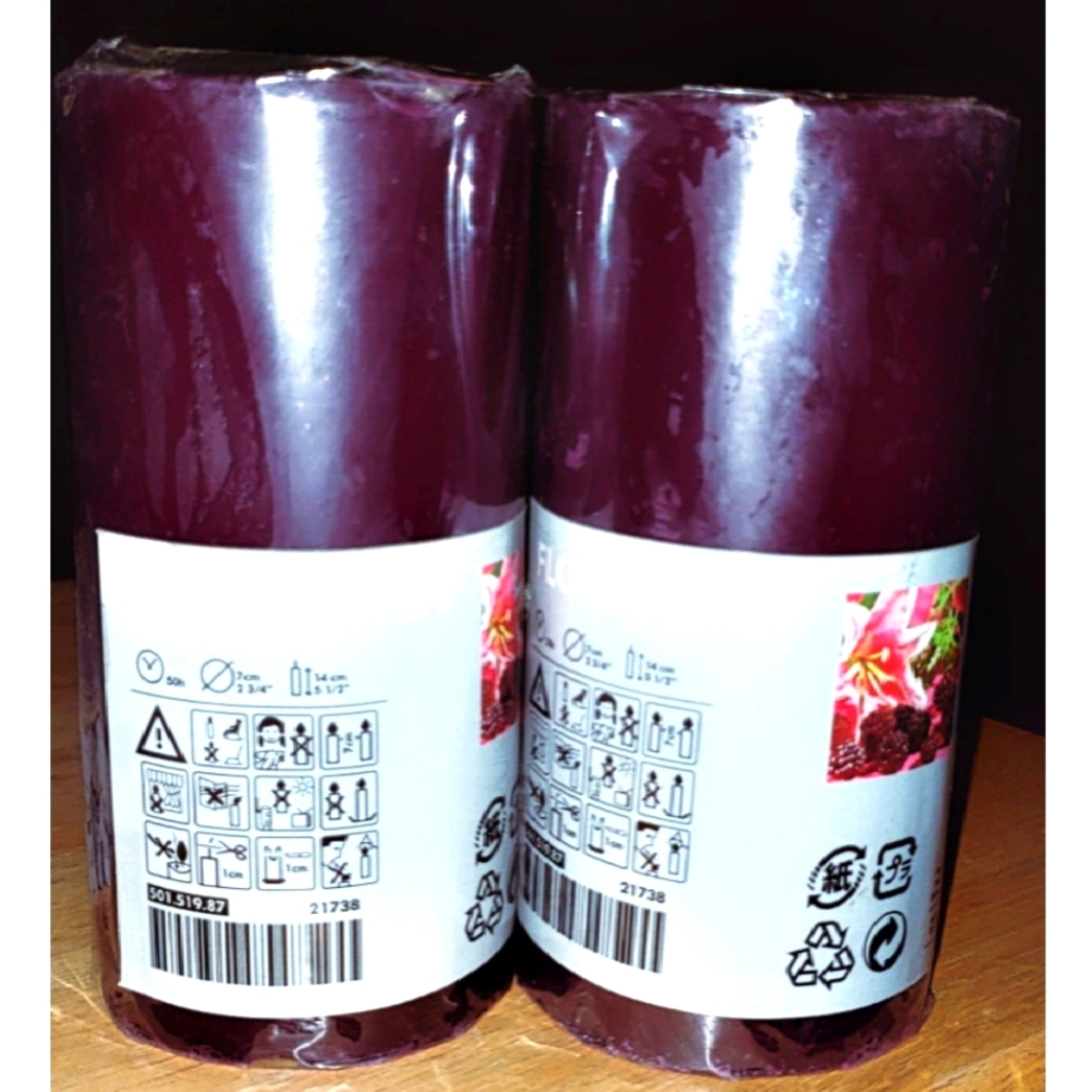 NIP - IKEA Pillar Candles - Set of 2